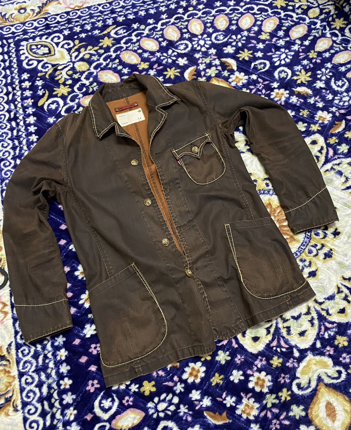 Levi's 🔥Rare🔥 LEVIS JACKET - FADED DESIGN Size US M / EU 48-50 / 2 - 3 Thumbnail