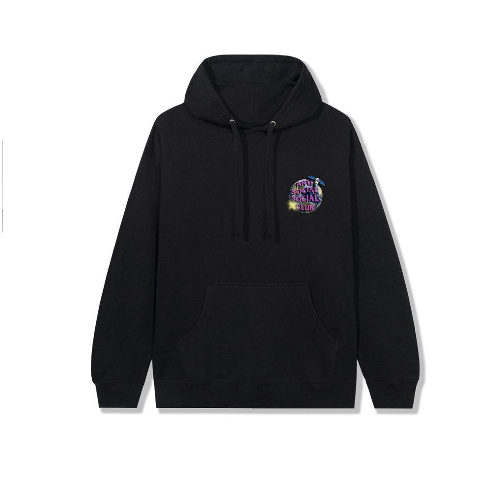 Anti Social Social Club × Members Only DS AF21 Purple ASSC satellite Worldwide Black Hoodie BAPE Size US M / EU 48-50 / 2 - 4 Thumbnail
