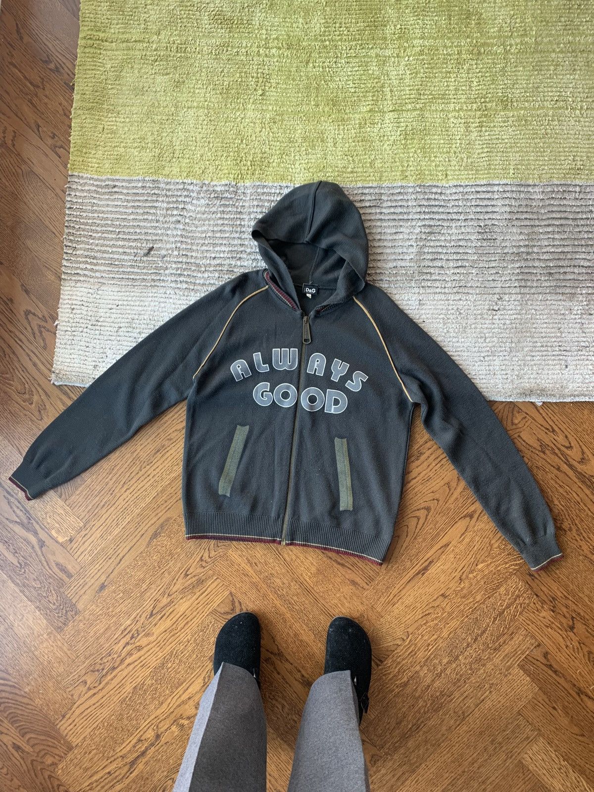 Vintage 2000s Dolce & Gabbana Q Zip Sweatshirt Size L