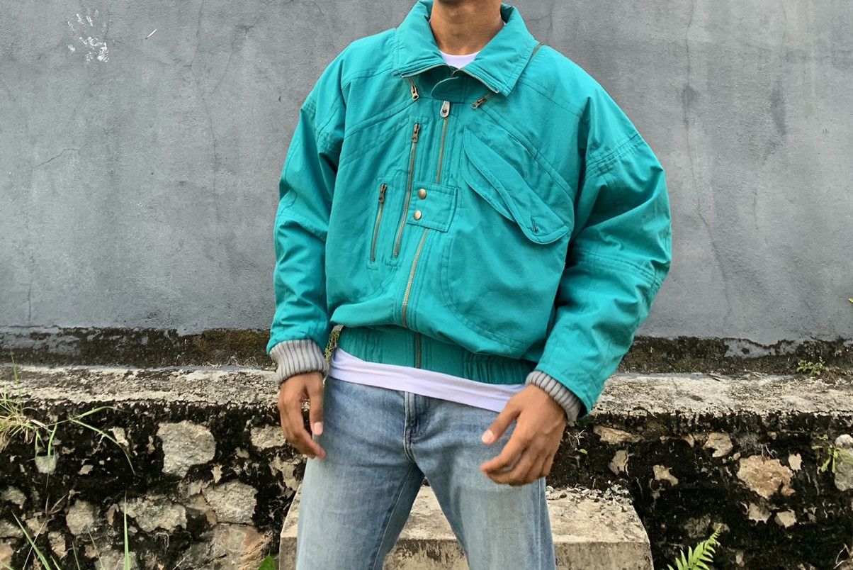 Vintage 👹STEP CROSS Rare pocket Bomber Jacket Size US L / EU 52-54 / 3 - 1 Thumbnail