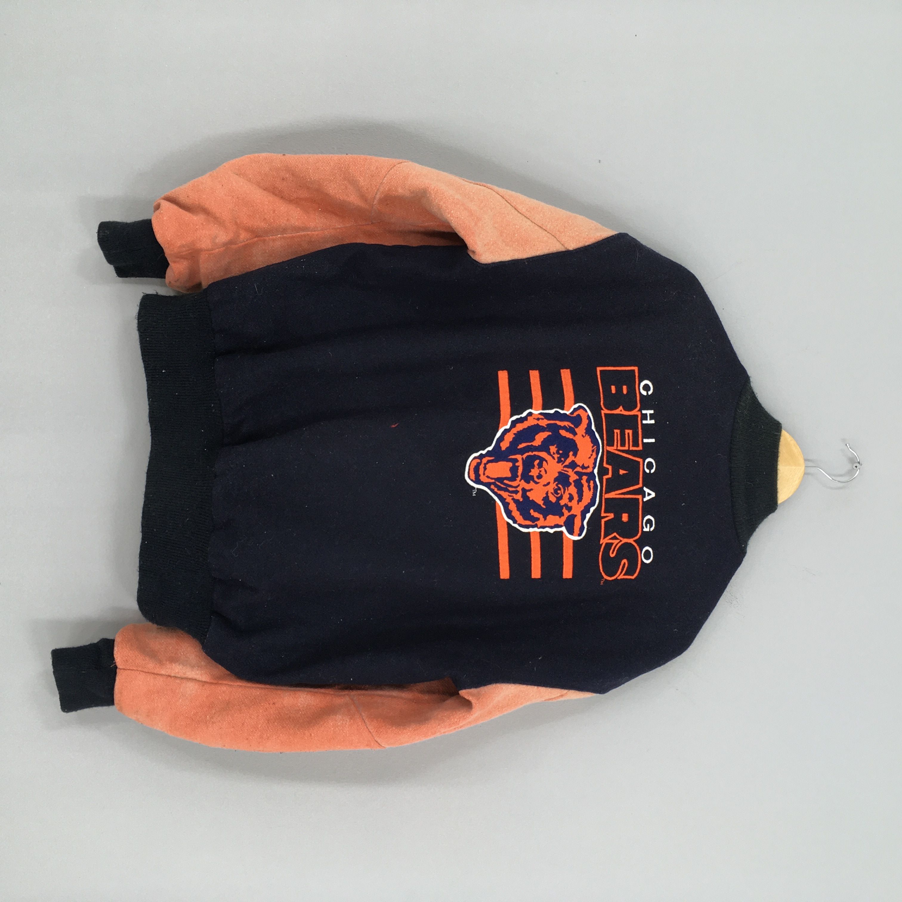 image of Chicago Bears Nfl American Football Varsity Jacket Medium in Black, Men's