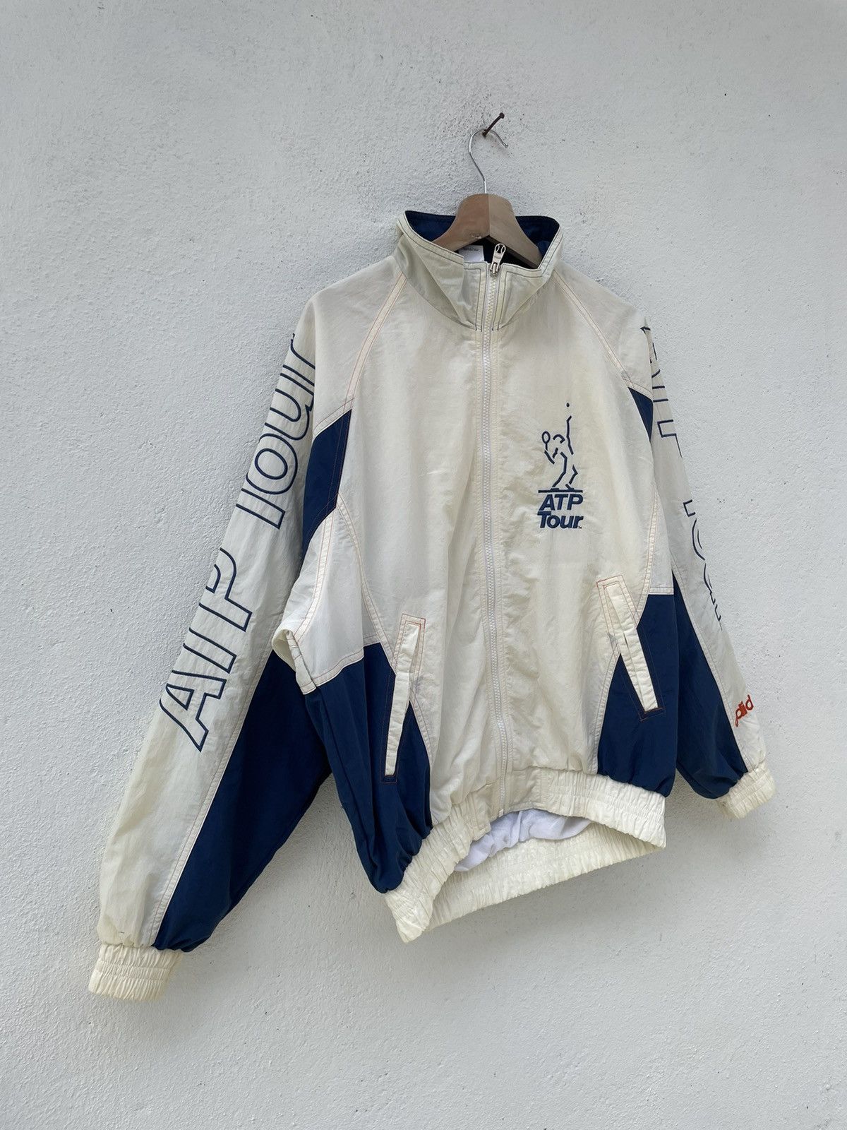 Adidas × Vintage Vintage Adidas ATP Tour Big Logo Windbreakers Size US S / EU 44-46 / 1 - 3 Thumbnail