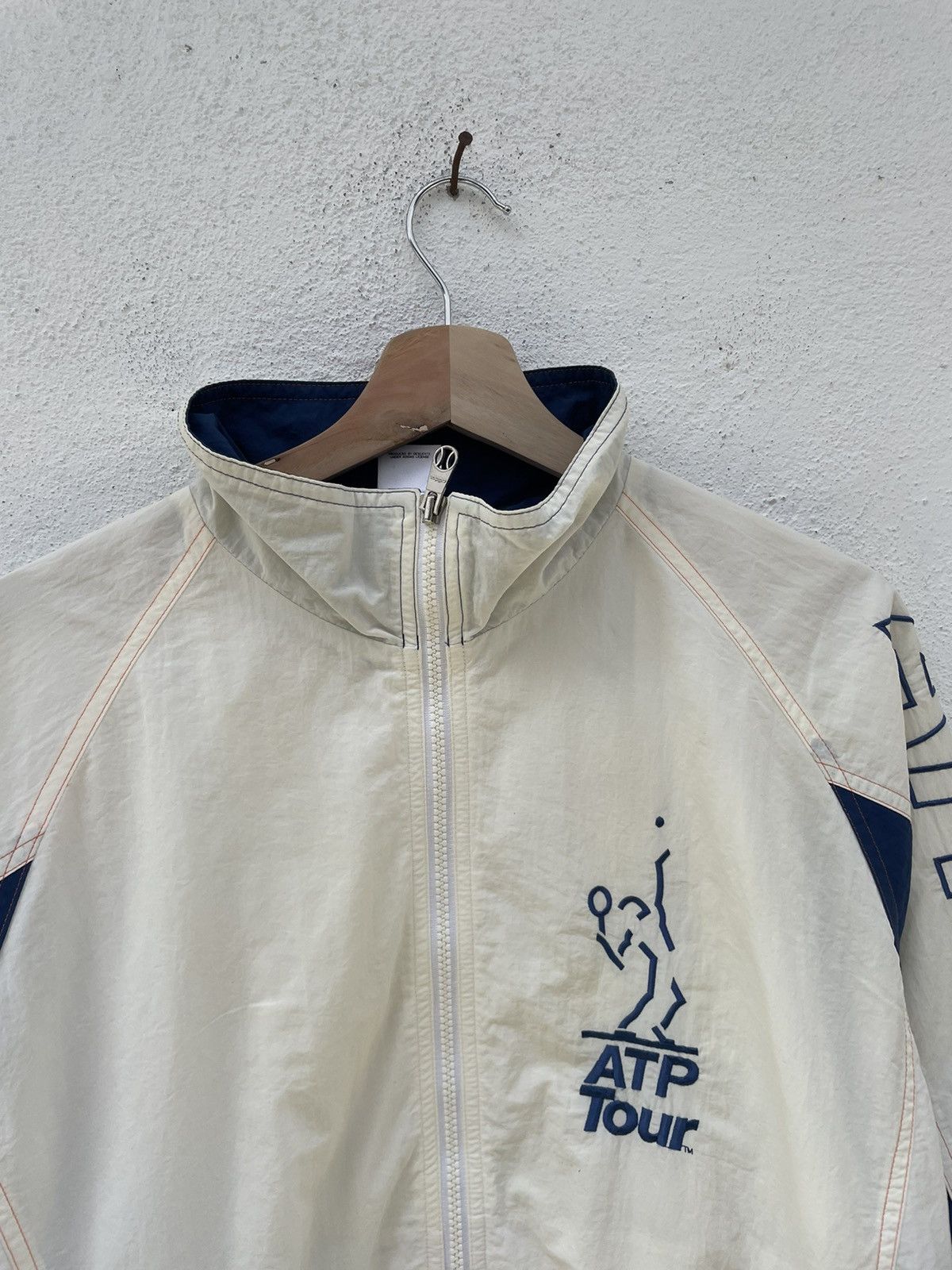 Adidas × Vintage Vintage Adidas ATP Tour Big Logo Windbreakers Size US S / EU 44-46 / 1 - 4 Thumbnail