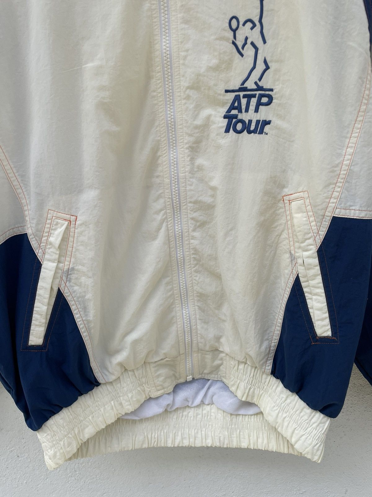 Adidas × Vintage Vintage Adidas ATP Tour Big Logo Windbreakers Size US S / EU 44-46 / 1 - 5 Thumbnail