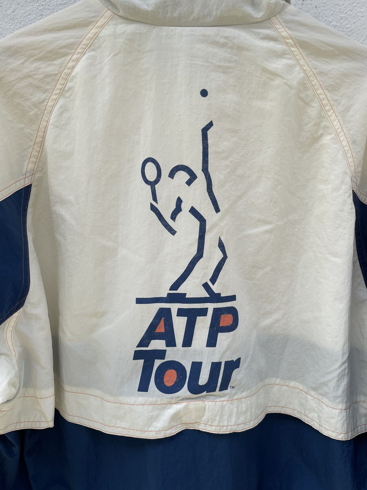 Adidas × Vintage Vintage Adidas ATP Tour Big Logo Windbreakers Size US S / EU 44-46 / 1 - 8 Thumbnail