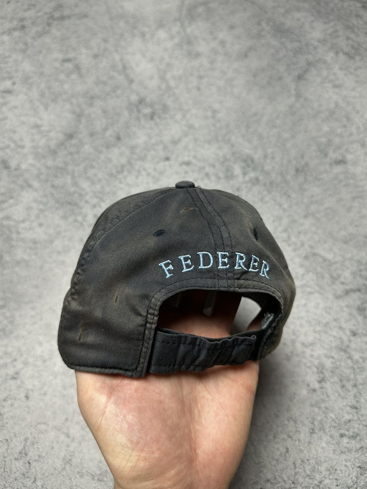 Vintage 🎾Nike Dri-Fit Roger Federer Faded Cap Autographed Size ONE SIZE - 5 Thumbnail