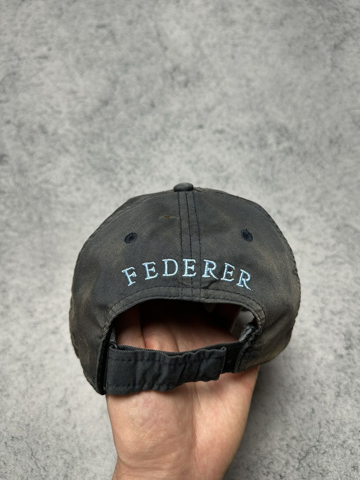 Vintage 🎾Nike Dri-Fit Roger Federer Faded Cap Autographed Size ONE SIZE - 6 Thumbnail