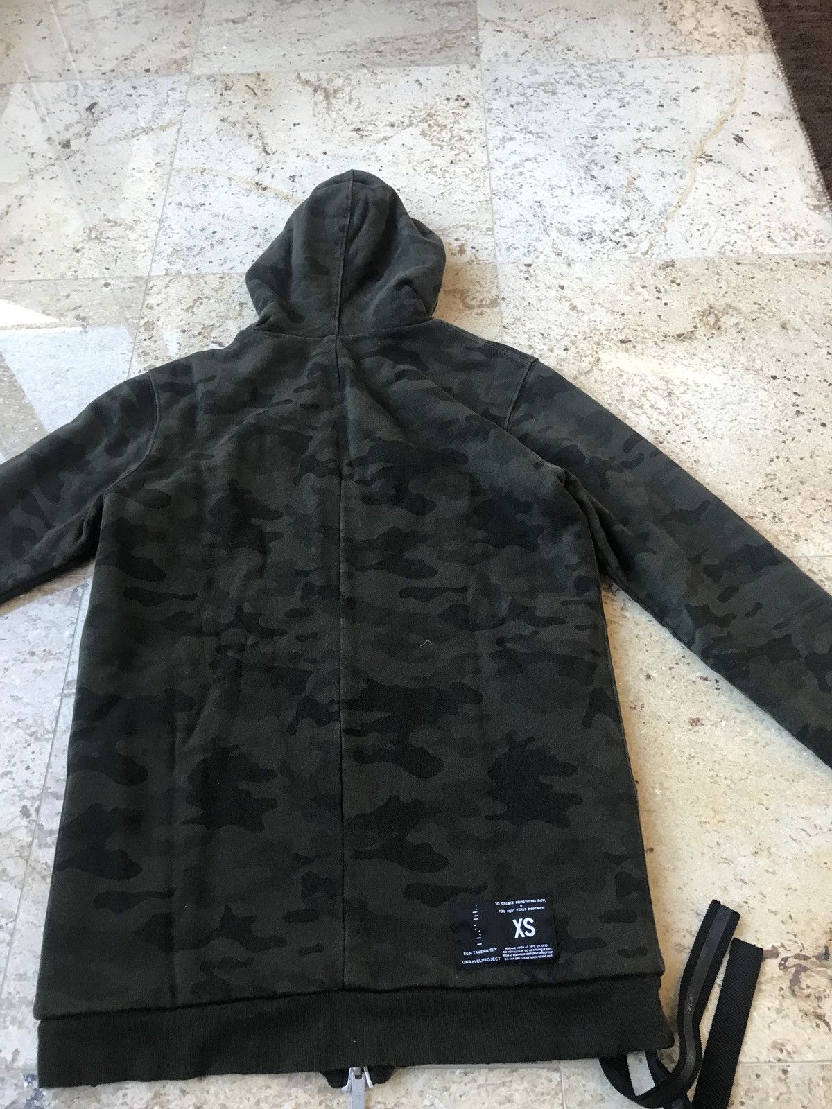 Ben Taverniti Unravel Project Brush Cotton Reversible Camo Hoodie Size US XS / EU 42 / 0 - 18 Thumbnail