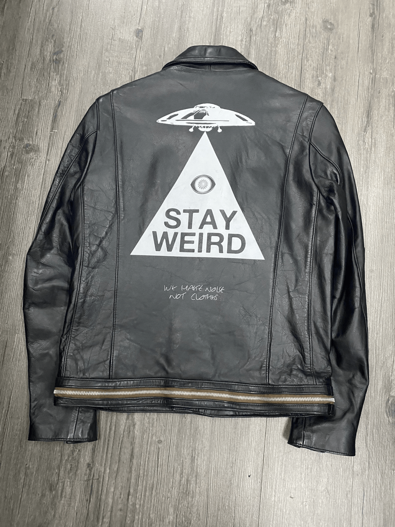Undercover Undercover Stay Weird Leather Jacket | Grailed