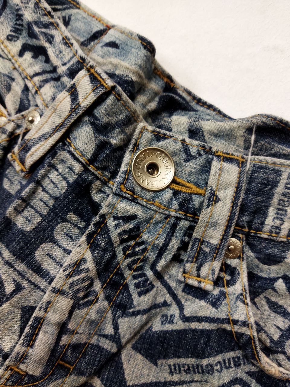 Japanese Brand Japanese Co & Lu Full Print Hysteric Style Jeans Size US 31 - 9 Thumbnail