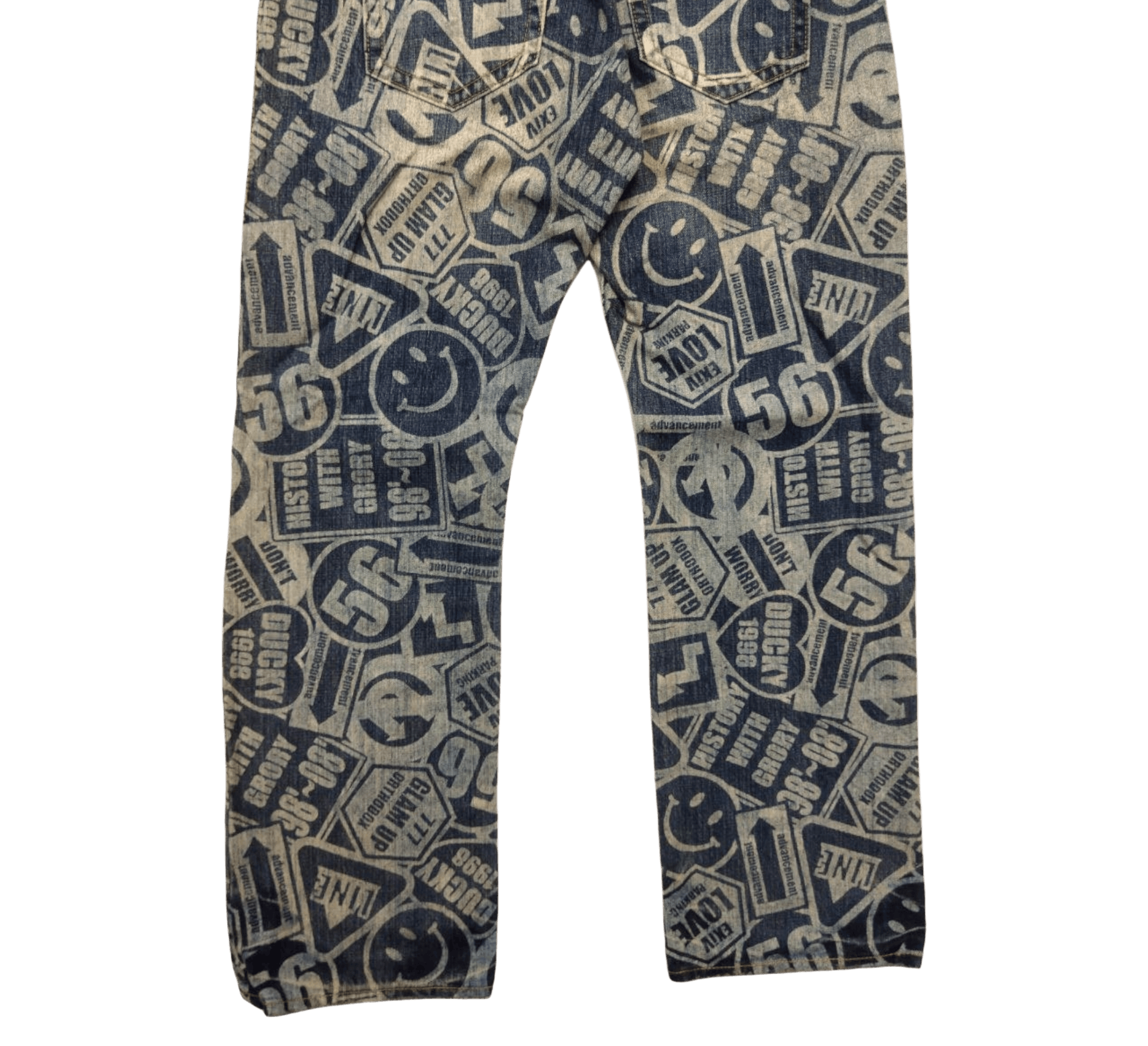 Japanese Brand Japanese Co & Lu Full Print Hysteric Style Jeans Size US 31 - 6 Thumbnail