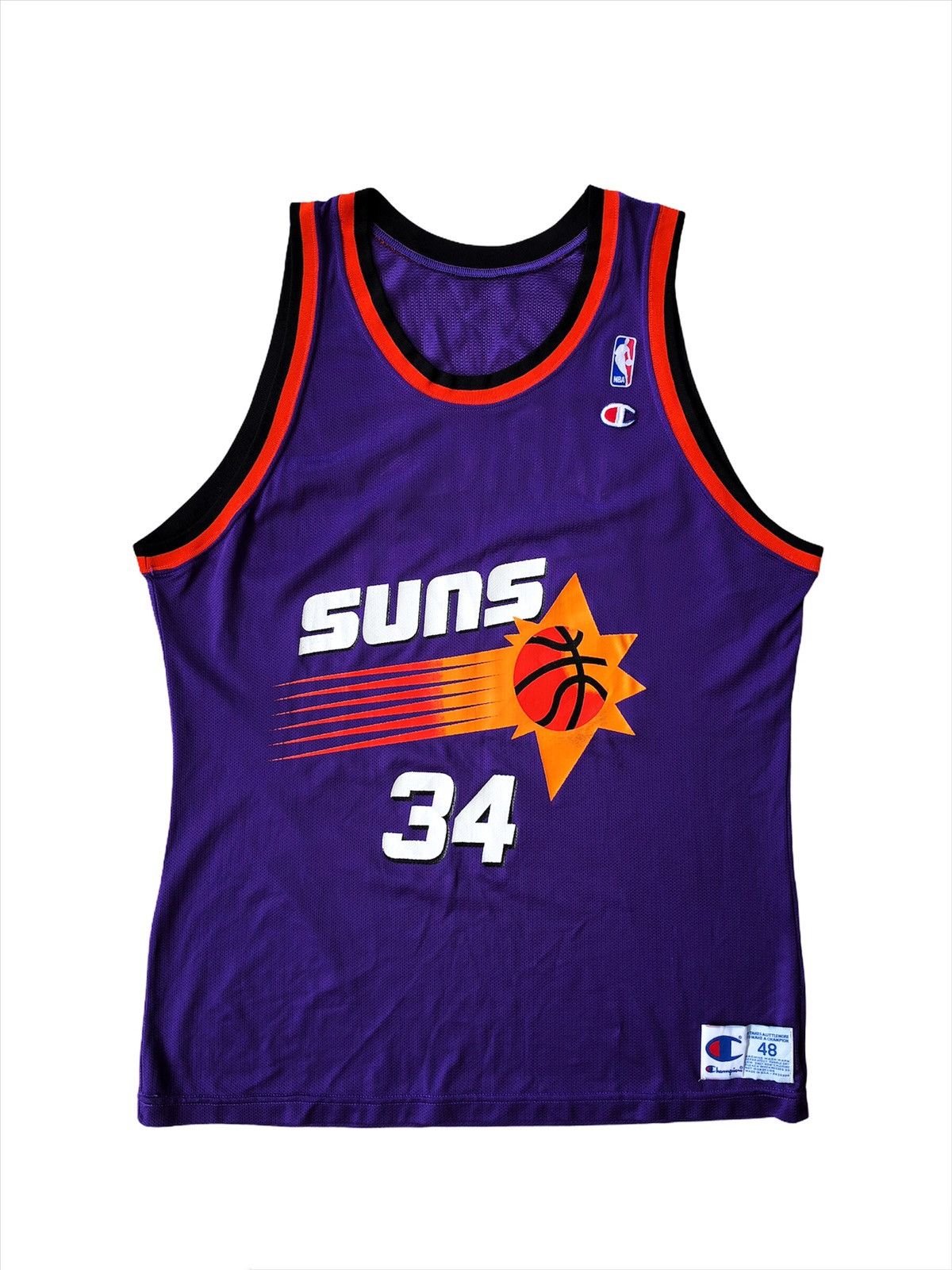 image of 92-95 Champion Phoenix Suns Charles Barkley Jersey in Pheonix Suns, Men's (Size Large)