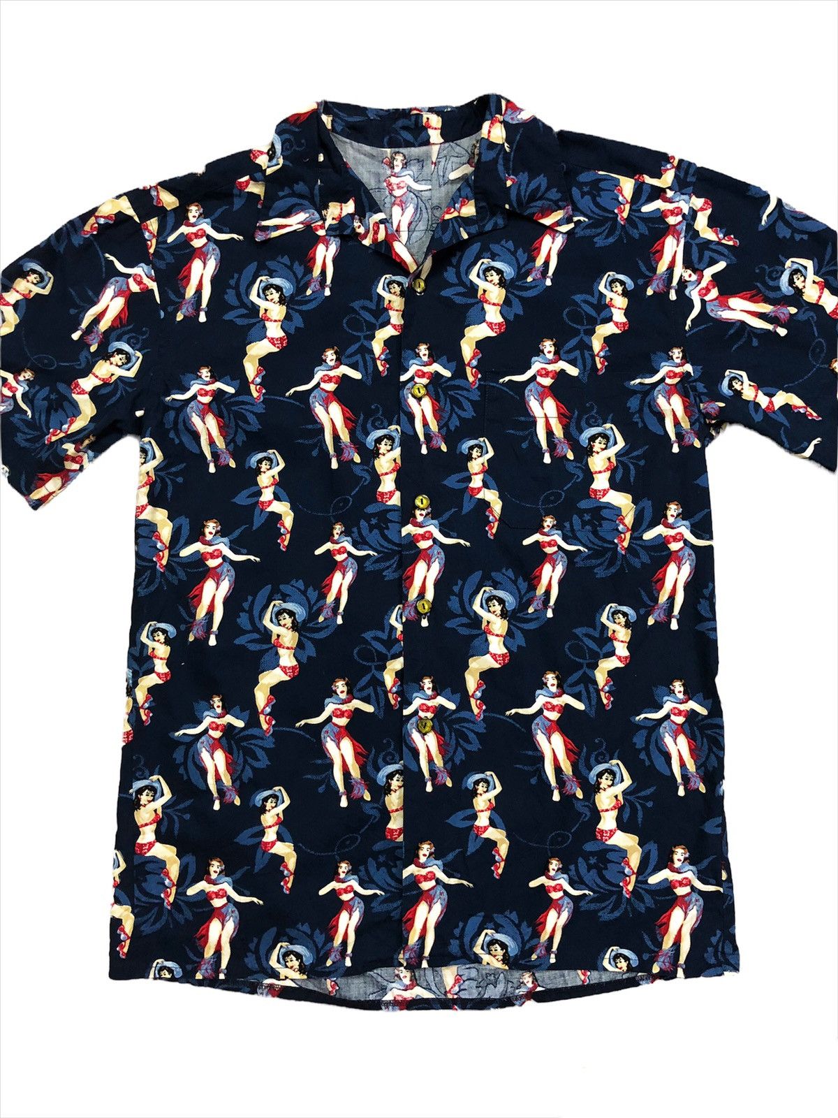 Toyo Enterprises DOPE🔥Japan Made Fabric Pole Dancer Girl Camp Collar Shirt Size US M / EU 48-50 / 2 - 3 Thumbnail