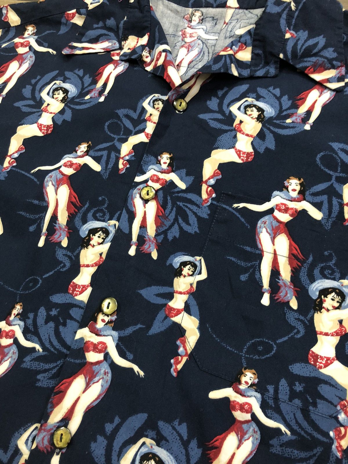 Toyo Enterprises DOPE🔥Japan Made Fabric Pole Dancer Girl Camp Collar Shirt Size US M / EU 48-50 / 2 - 4 Thumbnail