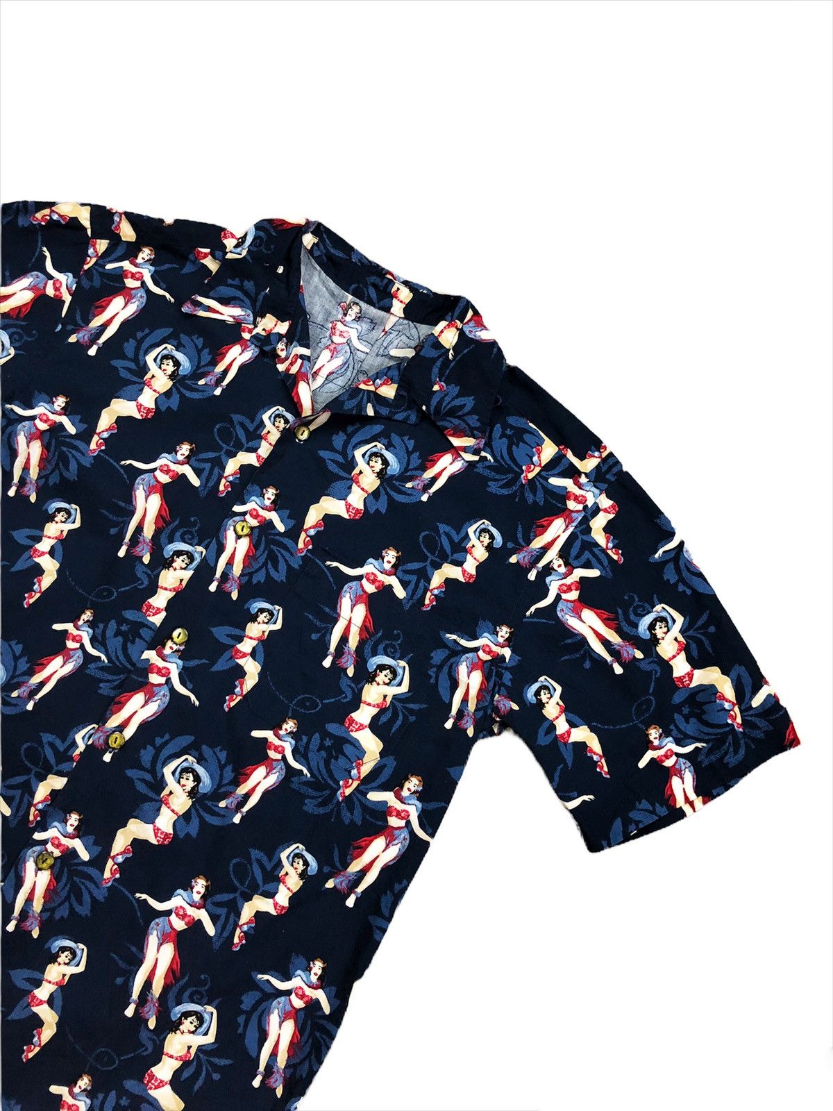 Toyo Enterprises DOPE🔥Japan Made Fabric Pole Dancer Girl Camp Collar Shirt Size US M / EU 48-50 / 2 - 2 Thumbnail