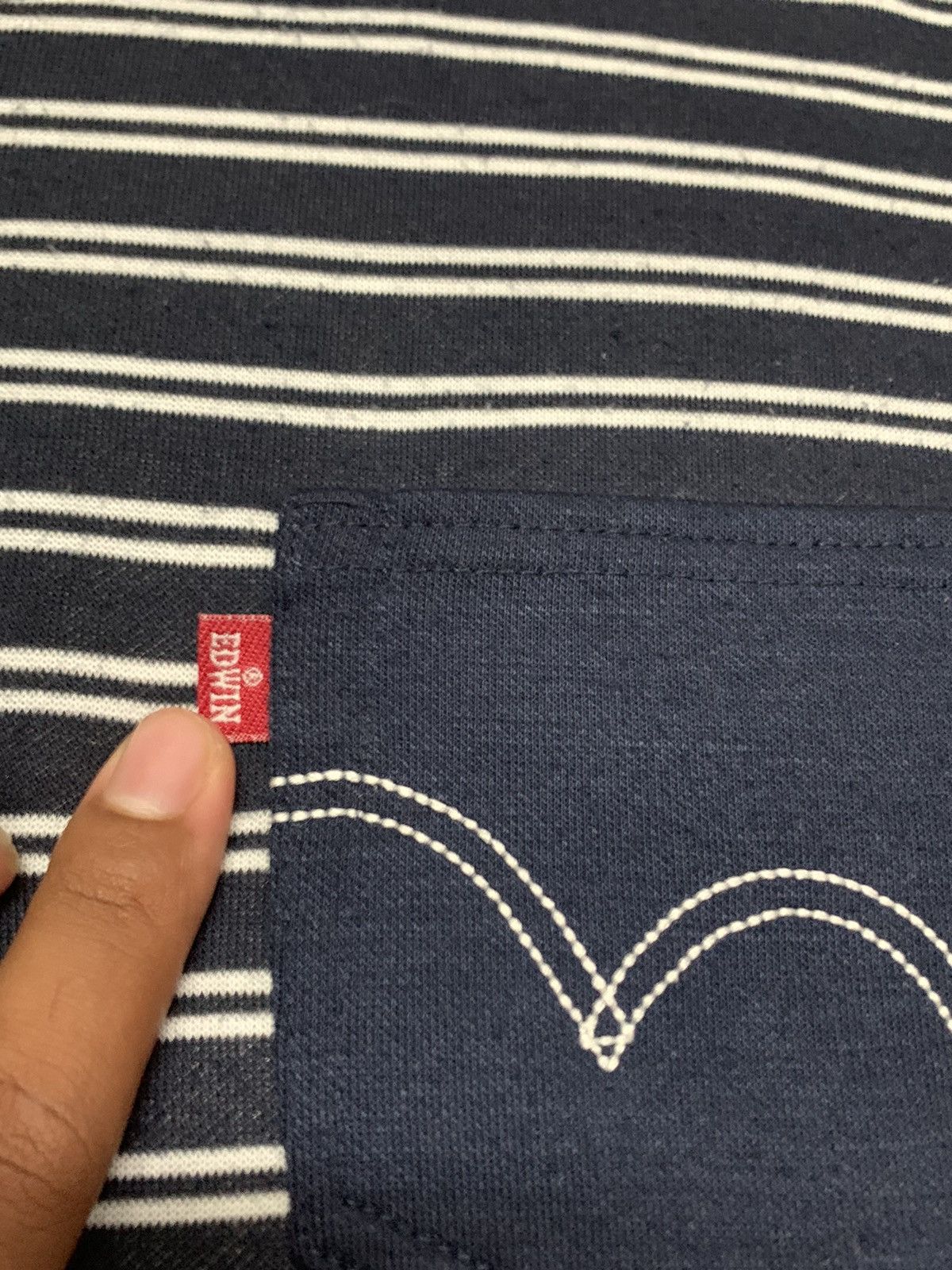 Edwin 👹EDWIN HOMEWEAR STRIPED CREWNECK Size US L / EU 52-54 / 3 - 13 Thumbnail