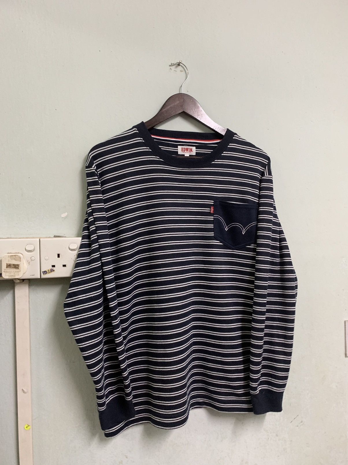 Edwin 👹EDWIN HOMEWEAR STRIPED CREWNECK Size US L / EU 52-54 / 3 - 3 Thumbnail