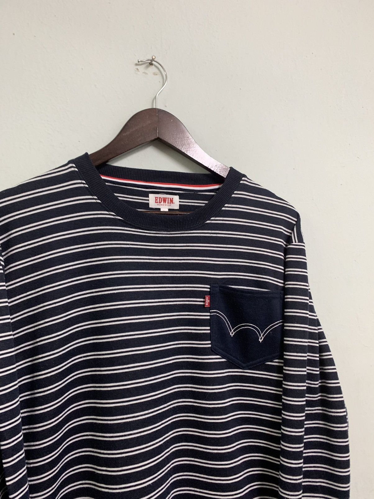 Edwin 👹EDWIN HOMEWEAR STRIPED CREWNECK Size US L / EU 52-54 / 3 - 6 Thumbnail