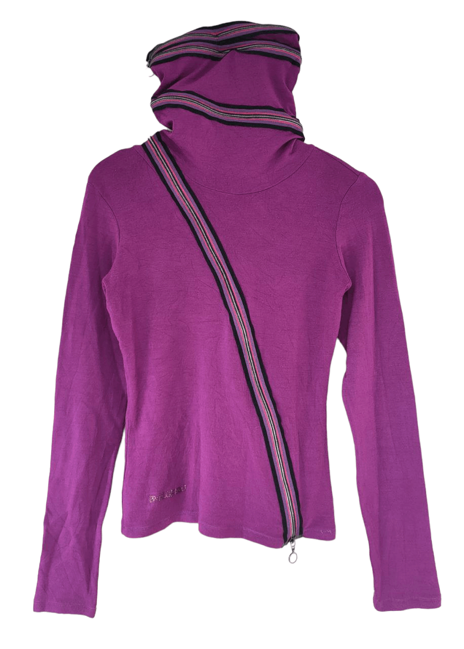 Byblos ❎ Byblos Asymmetrical Turtleneck, Lampo zipper Size S / US 4 / IT 40 - 2 Thumbnail