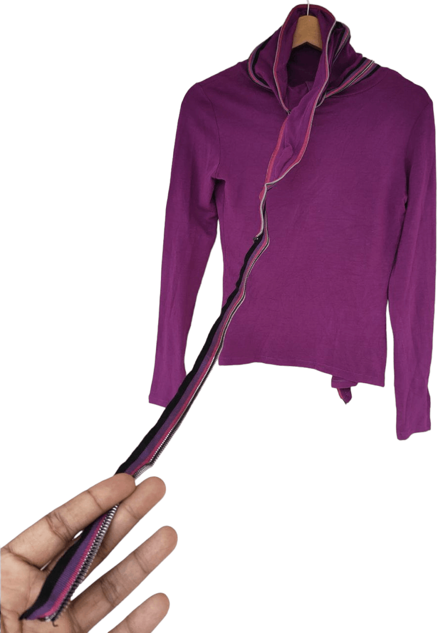 Byblos ❎ Byblos Asymmetrical Turtleneck, Lampo zipper Size S / US 4 / IT 40 - 5 Thumbnail