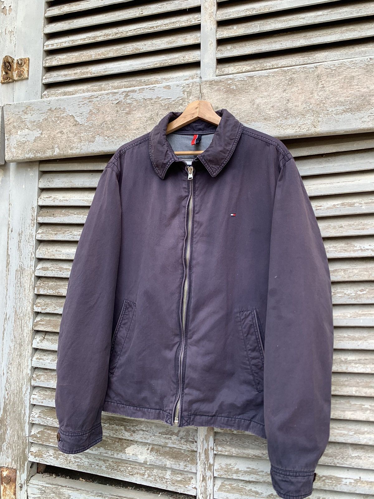Vintage 👹THRASHED FADED TOMMY HILFIGER Jacket Size US L / EU 52-54 / 3 - 3 Thumbnail