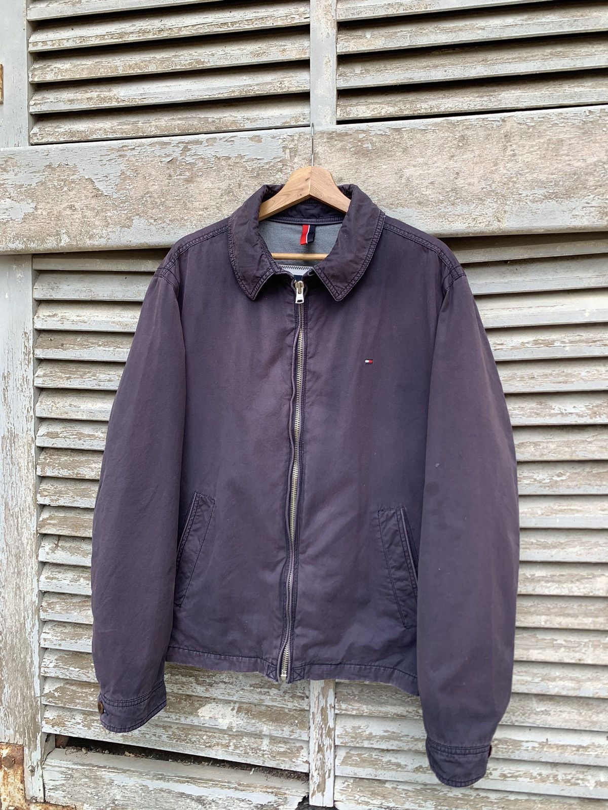 Vintage 👹THRASHED FADED TOMMY HILFIGER Jacket Size US L / EU 52-54 / 3 - 2 Thumbnail