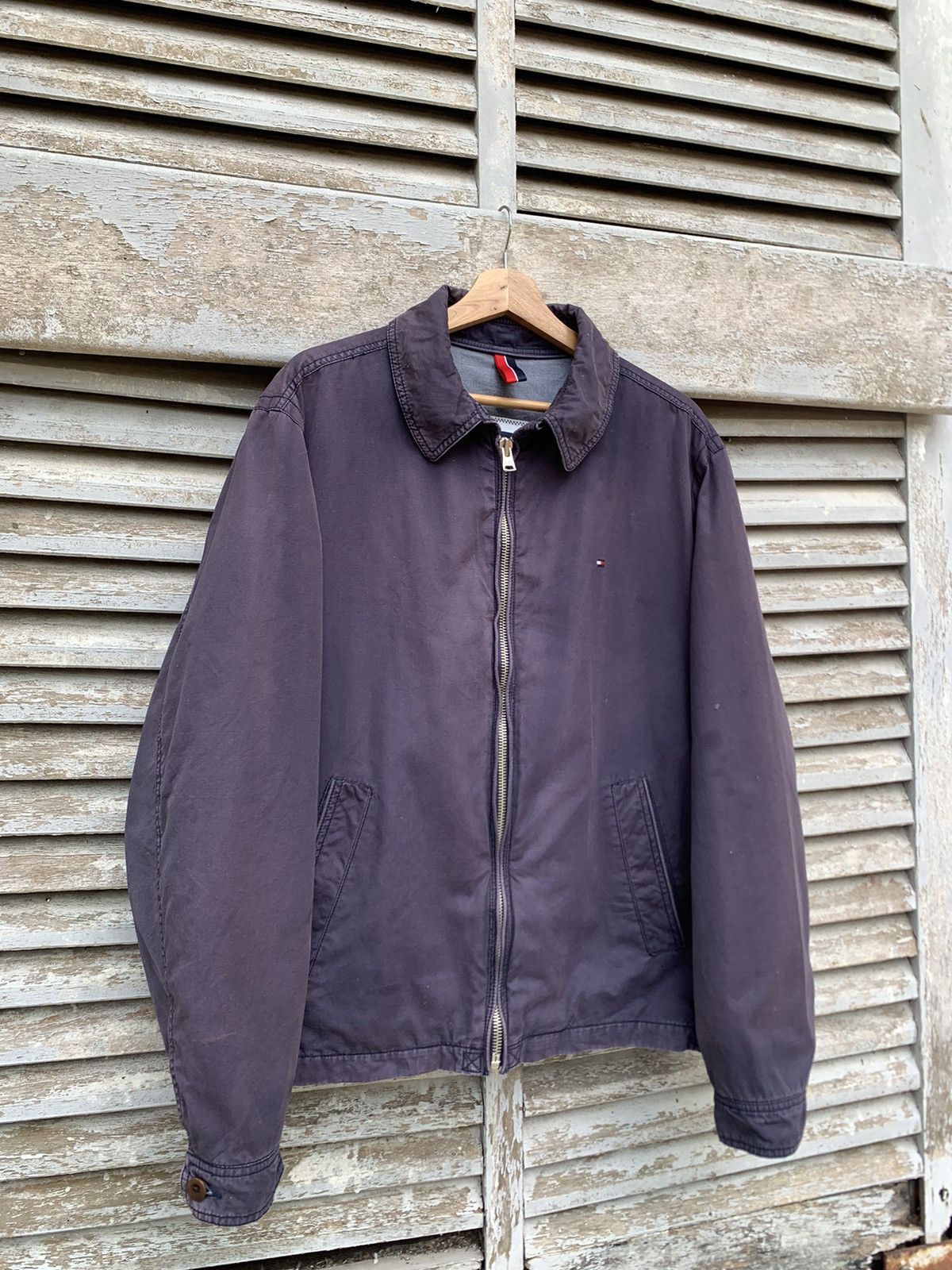 Vintage 👹THRASHED FADED TOMMY HILFIGER Jacket Size US L / EU 52-54 / 3 - 5 Thumbnail