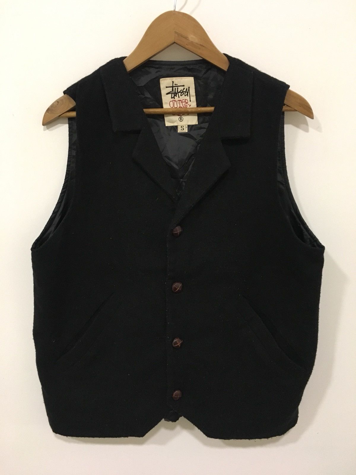 Stussy vintage wool vest Size US S / EU 44-46 / 1 - 1 Thumbnail