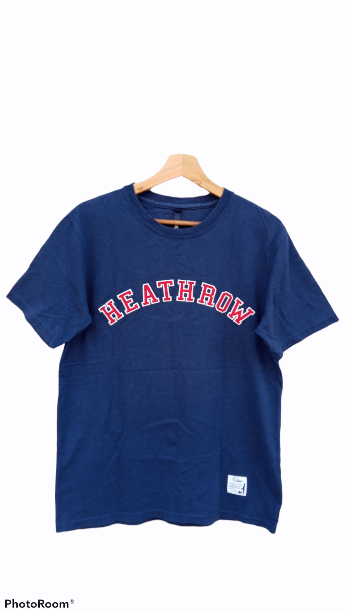 image of Silas & Maria Heathrow T-Shirt in Blue, Men's (Size Medium)
