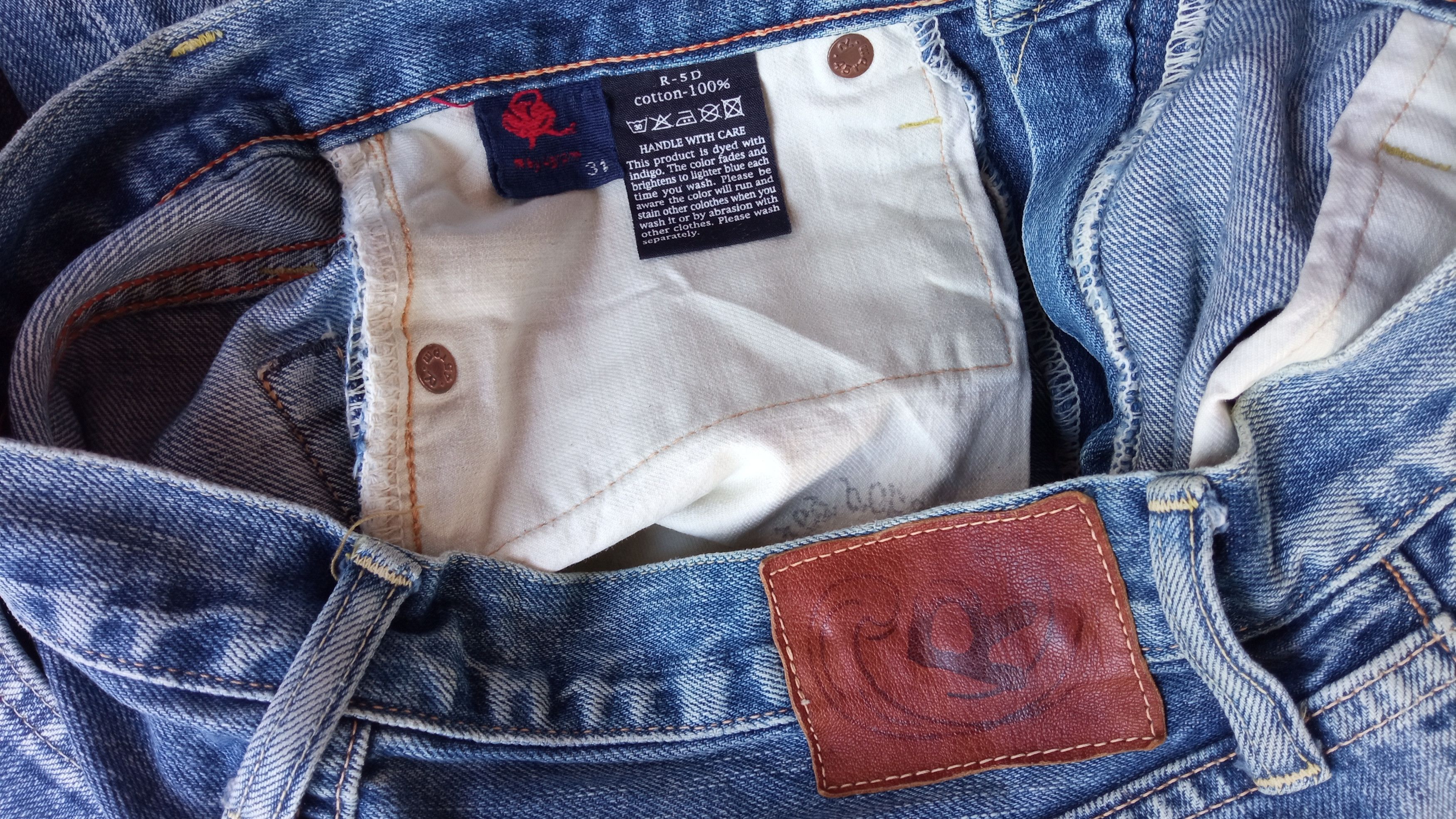 45rpm 🔥🔥R by 45RPM Studio Distressed Jeans Denim Size US 31 - 22 Thumbnail