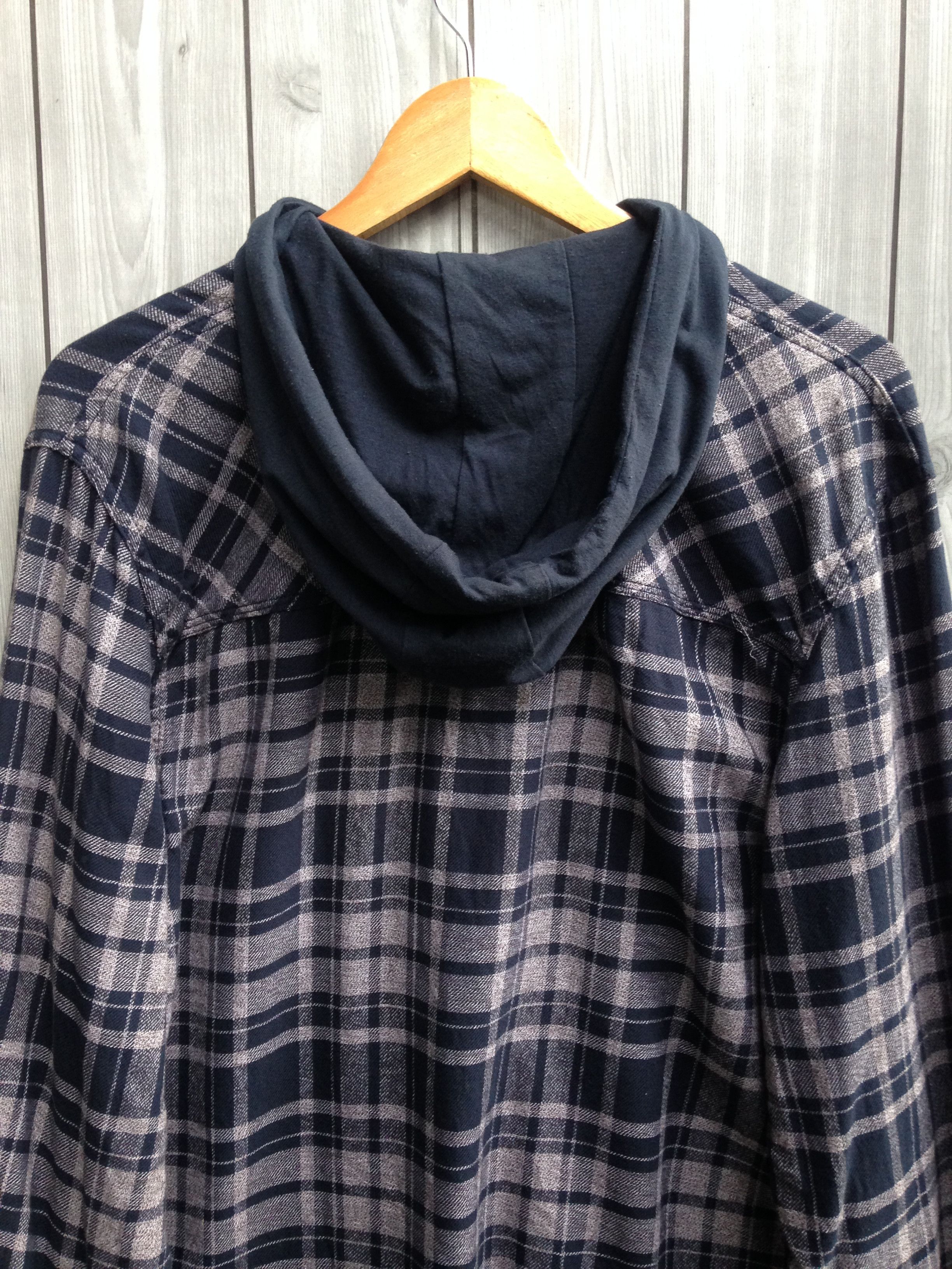 Flannel Cotton On Flannel Hoodie Button Up Shirt Size US XL / EU 56 / 4 - 5 Thumbnail