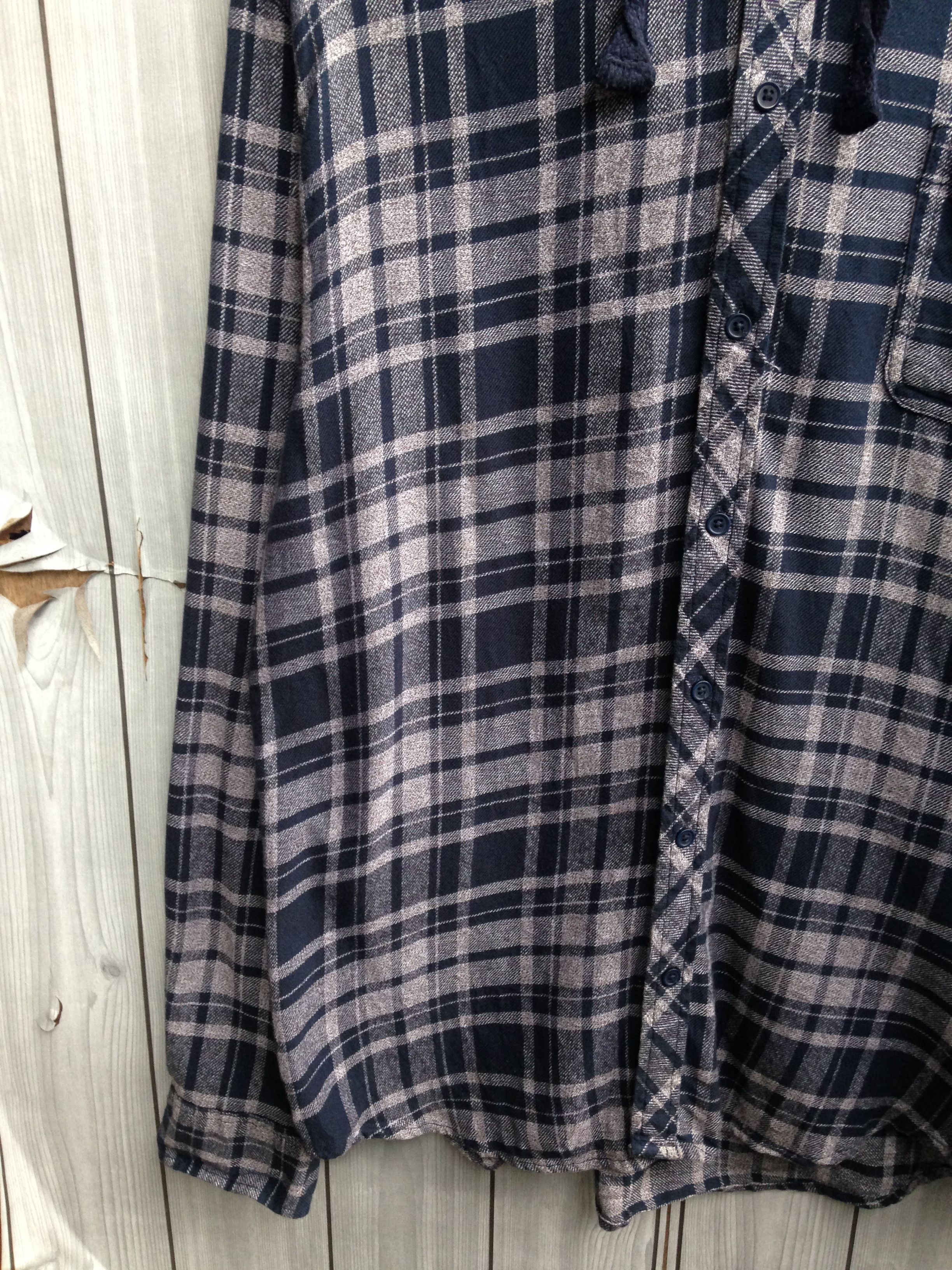 Flannel Cotton On Flannel Hoodie Button Up Shirt Size US XL / EU 56 / 4 - 3 Thumbnail