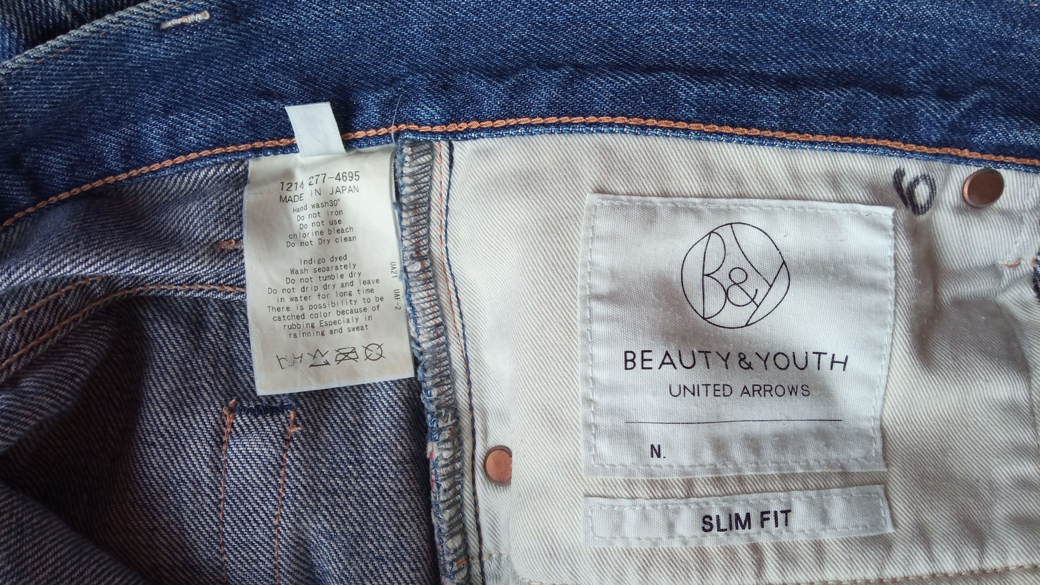 BEAUTY&YOUTH × Japanese Brand × United Arrows 🔥🔥Beauty & Youth United Arrows Selvedge Jeans Denim Size US 31 - 23 Thumbnail
