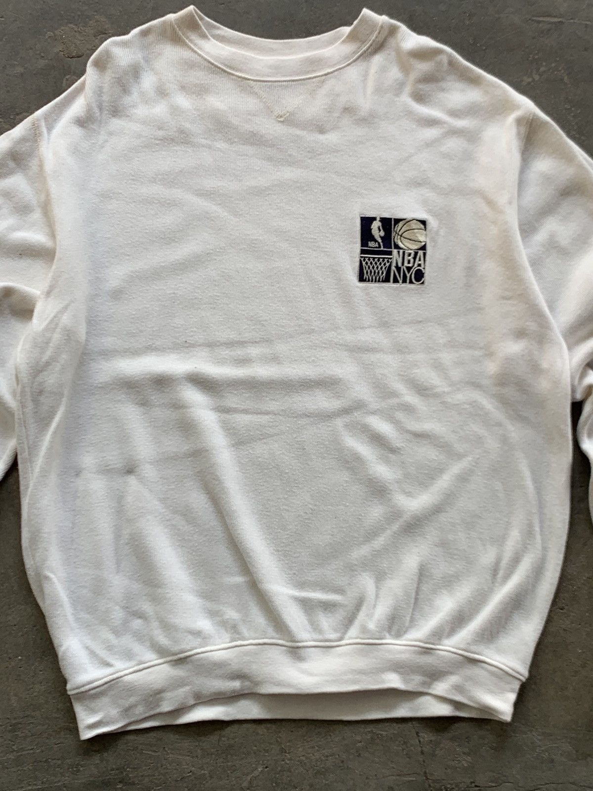 NBA Vintage 90s NBA NYC Sweatshirt Size US XL / EU 56 / 4 - 3 Thumbnail