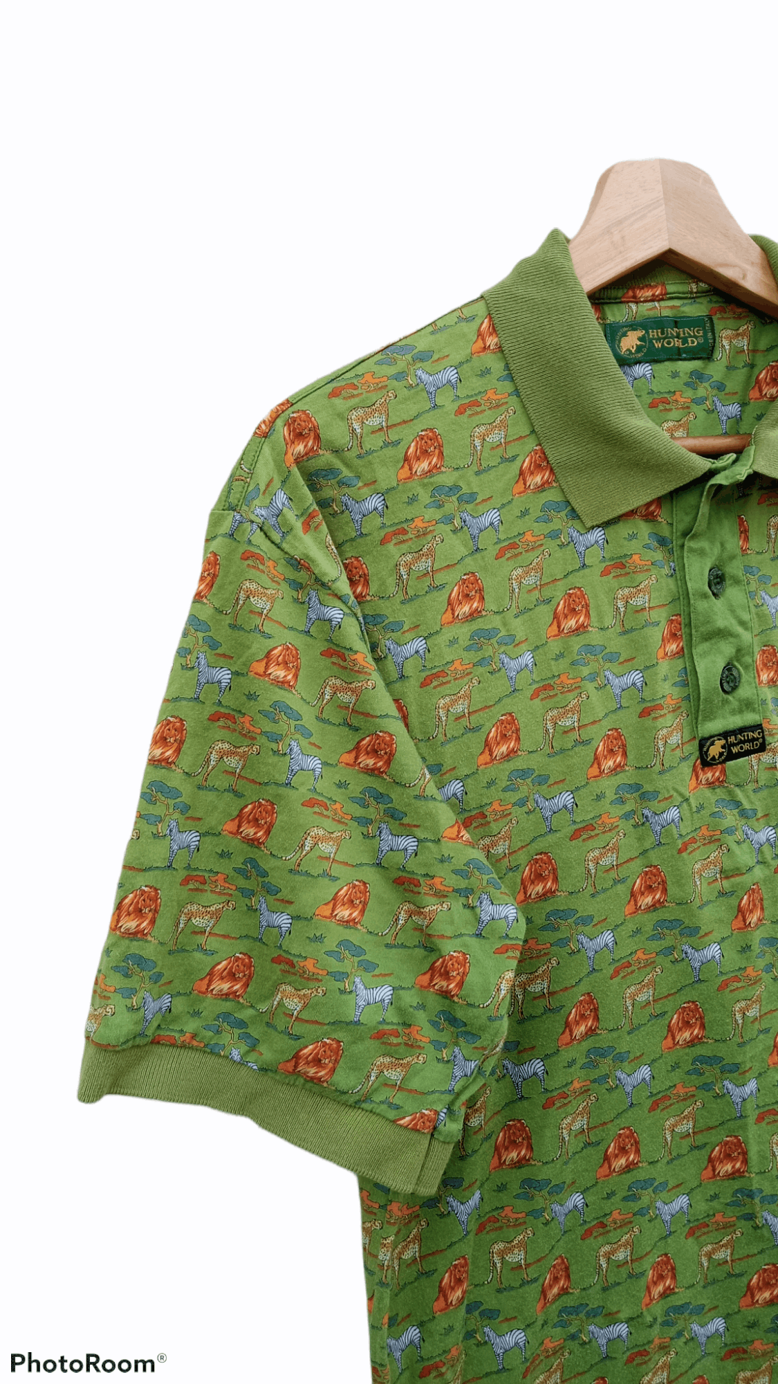 Japanese Brand × Vintage 🔥🔥Vintage Hunting World Full Print Animal Polo T-Shirt Size US M / EU 48-50 / 2 - 7 Thumbnail