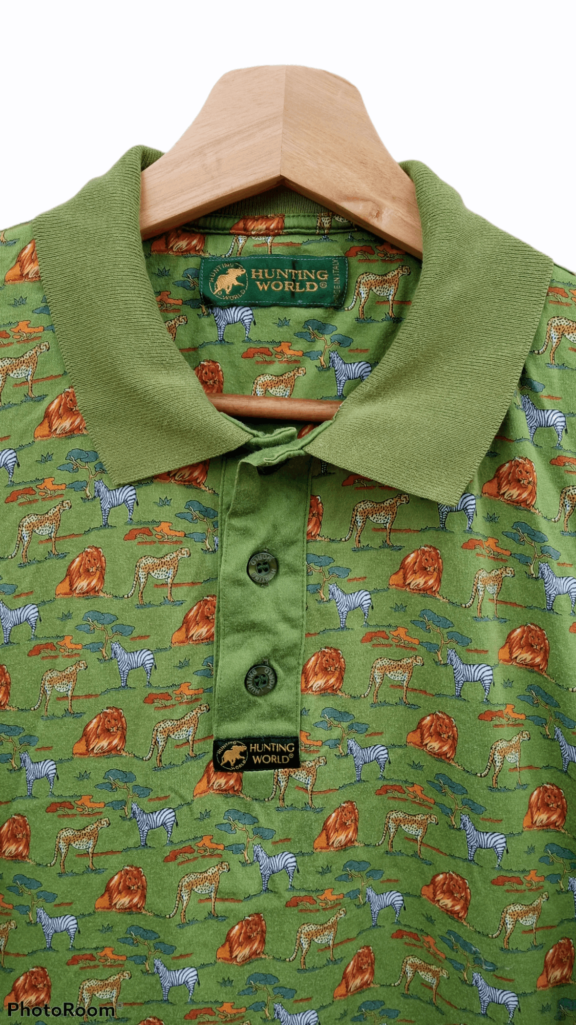 Japanese Brand × Vintage 🔥🔥Vintage Hunting World Full Print Animal Polo T-Shirt Size US M / EU 48-50 / 2 - 17 Thumbnail