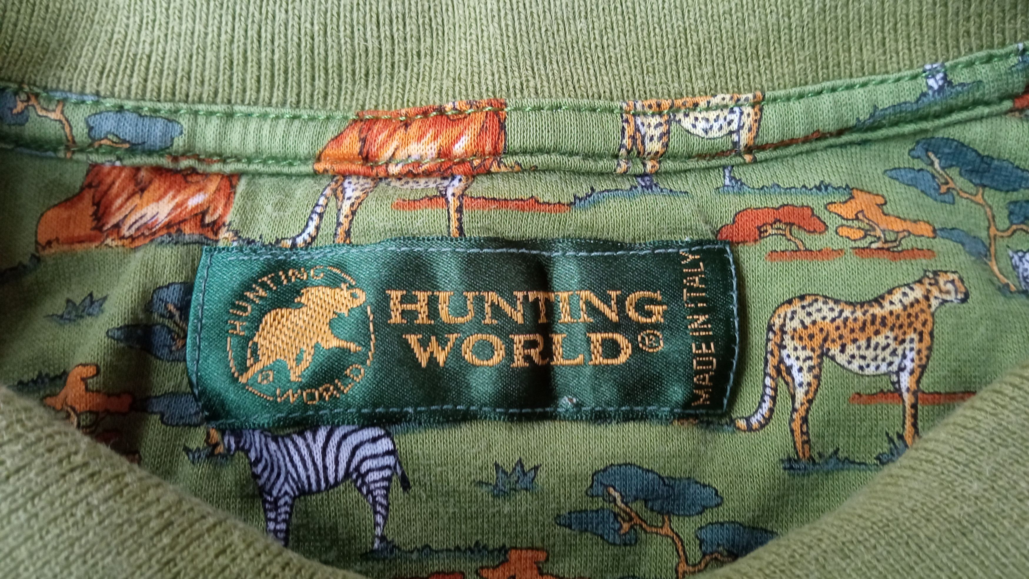 Japanese Brand × Vintage 🔥🔥Vintage Hunting World Full Print Animal Polo T-Shirt Size US M / EU 48-50 / 2 - 24 Thumbnail