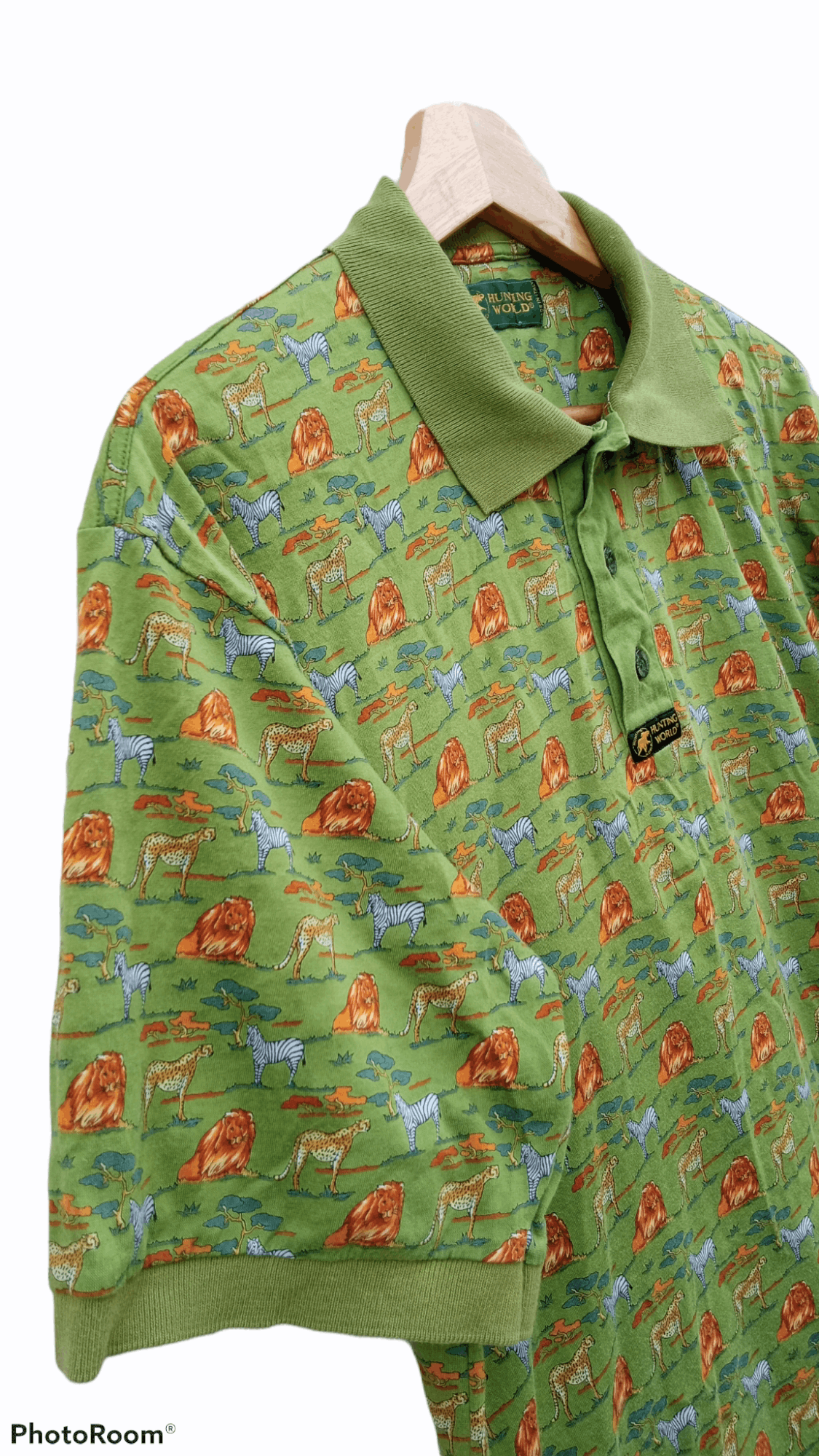Japanese Brand × Vintage 🔥🔥Vintage Hunting World Full Print Animal Polo T-Shirt Size US M / EU 48-50 / 2 - 6 Thumbnail