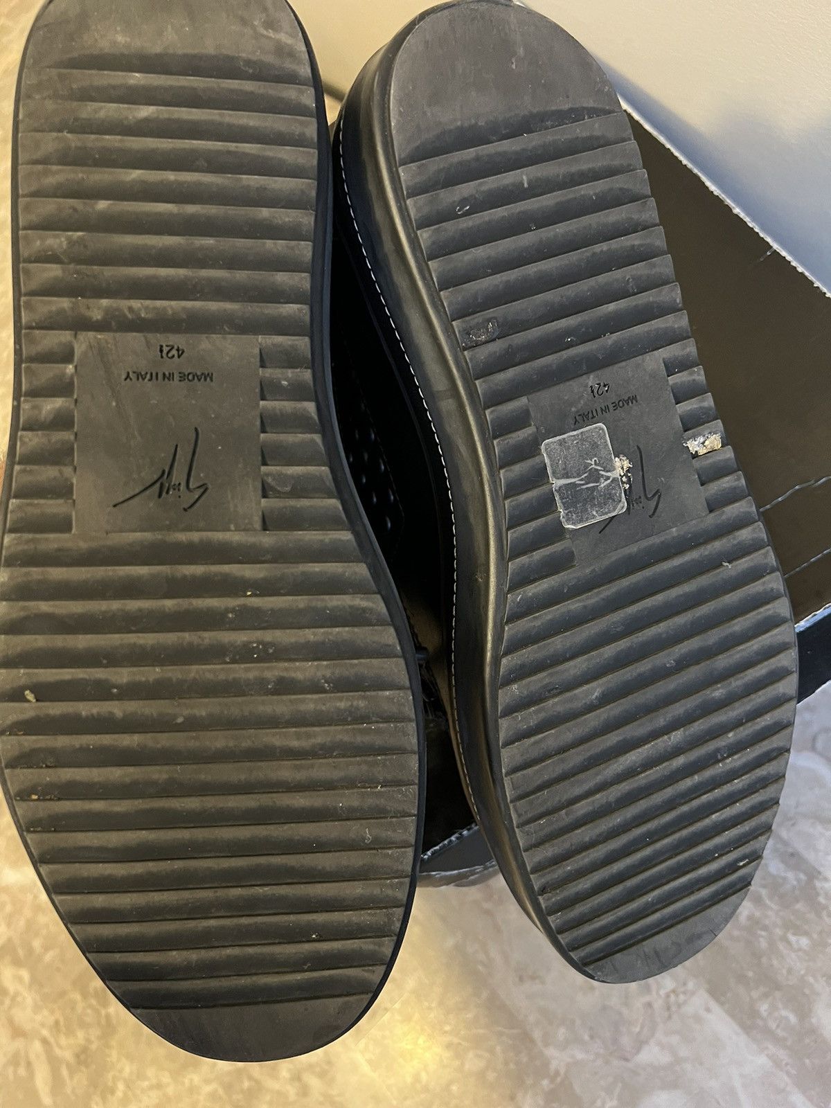 Giuseppe Zanotti GIUSEPPE ZANOTTI Leather Studded Accents Sneakers Size US 9.5 / EU 42-43 - 5 Thumbnail