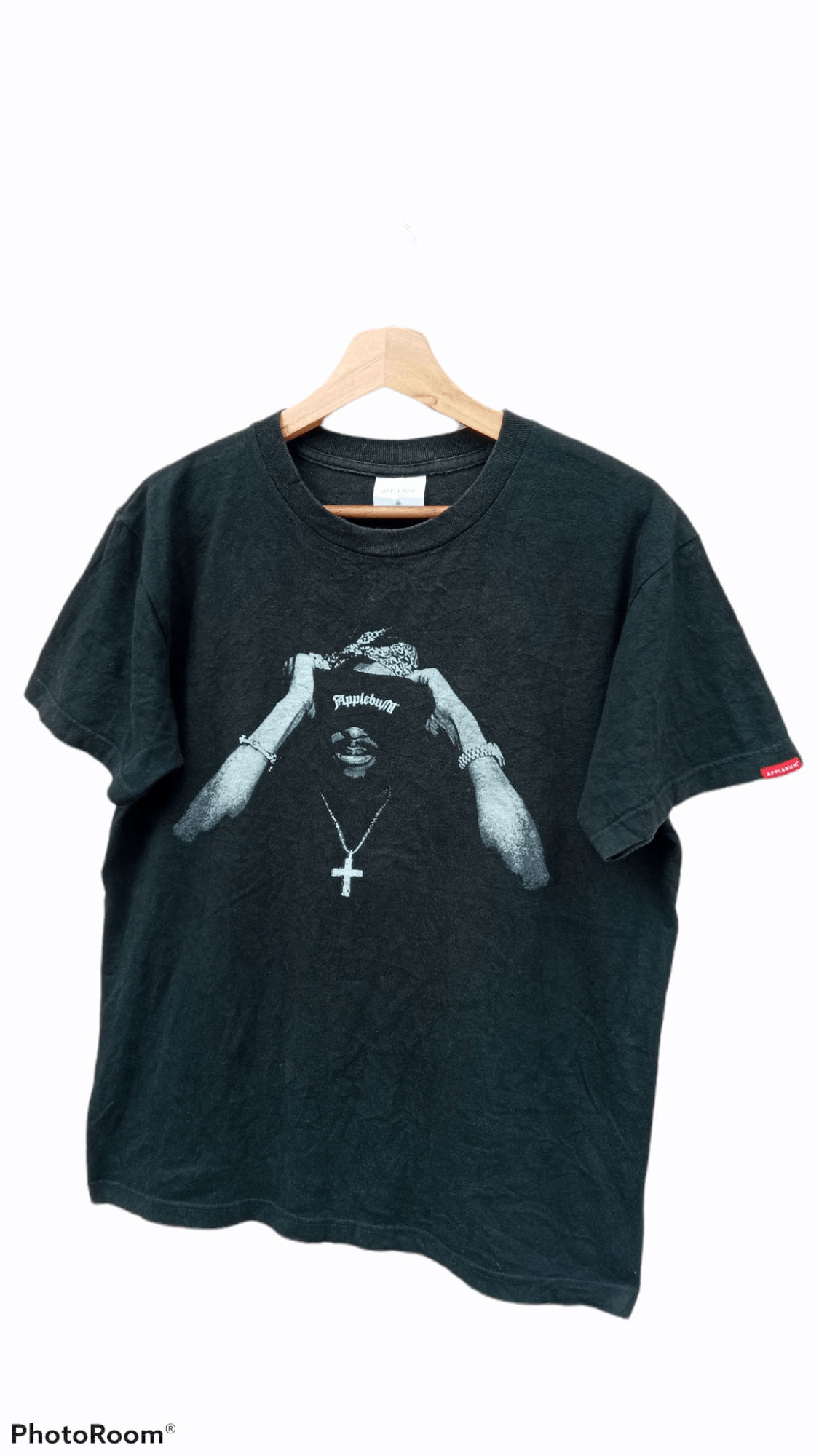 Japanese Brand × Rap Tees × Vintage 🔥🔥Applebum x 2pac Tupac Shakur T-Shirt Size US M / EU 48-50 / 2 - 3 Thumbnail