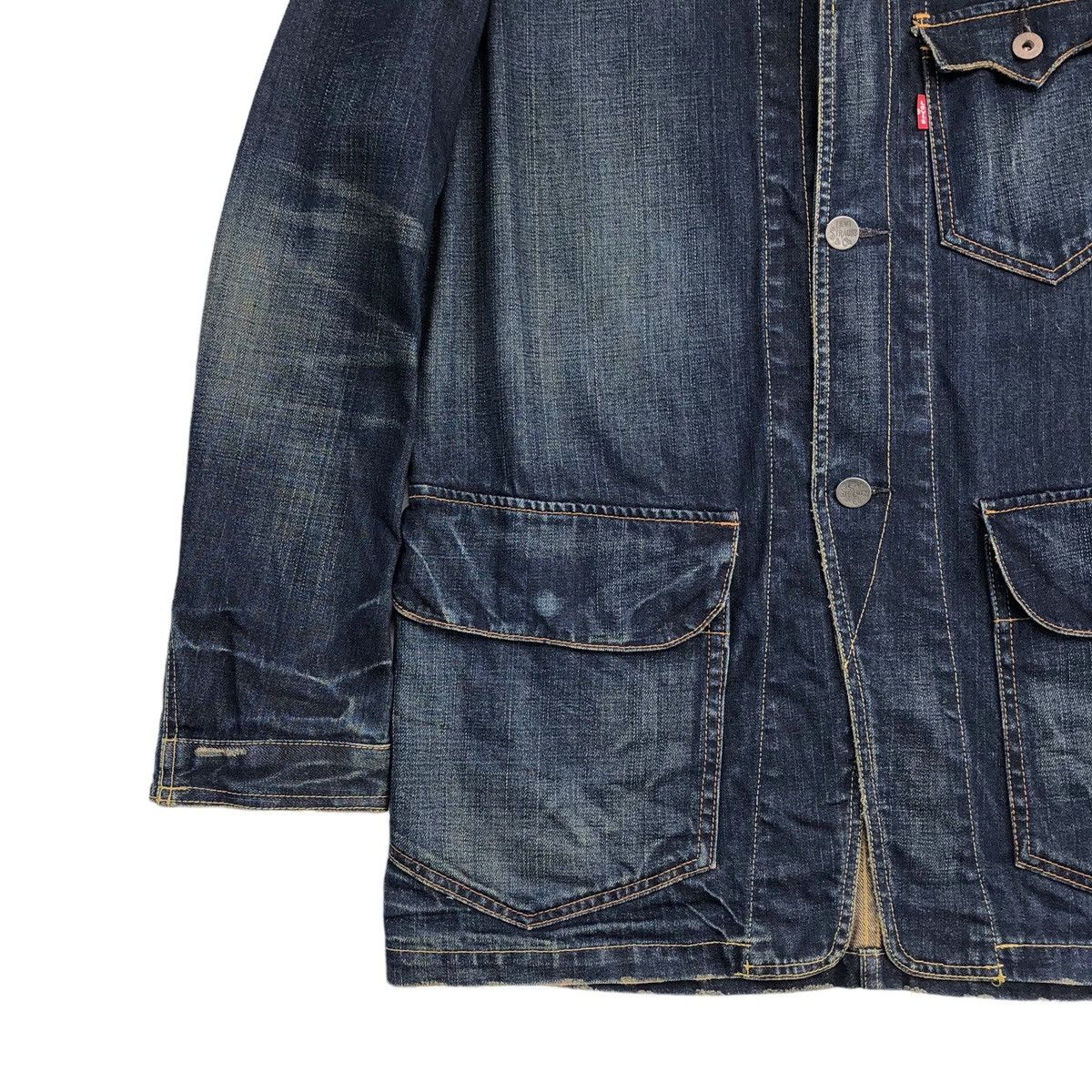 Levi's Vintage Clothing Levis Red Tab Workers Chore Denim Jacket Size US L / EU 52-54 / 3 - 8 Thumbnail