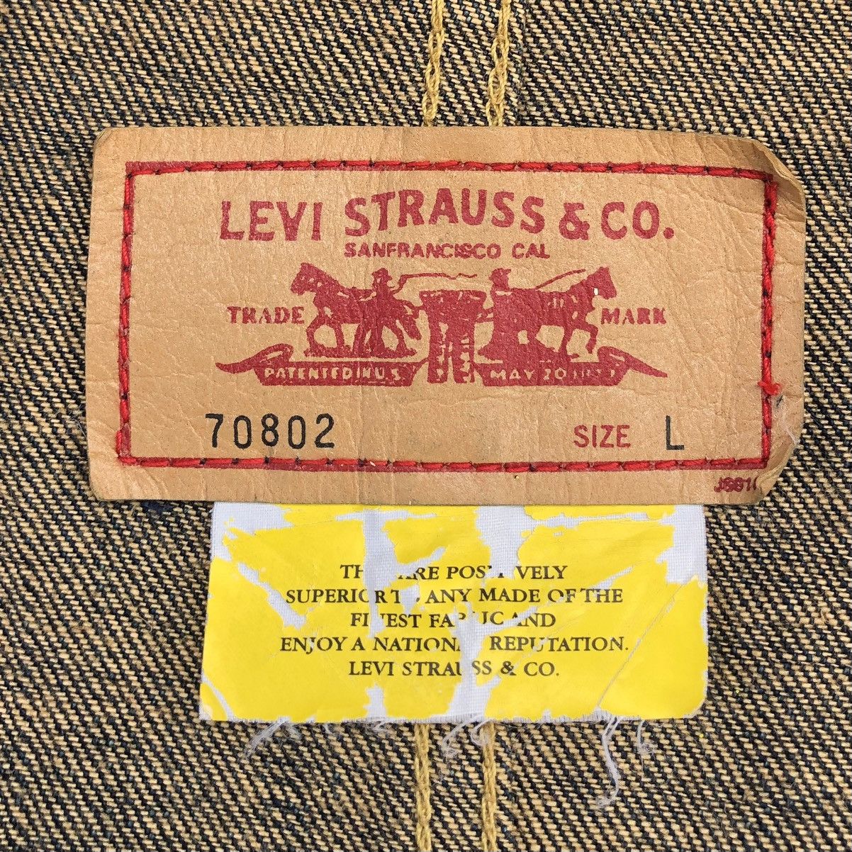 Levi's Vintage Clothing Levis Red Tab Workers Chore Denim Jacket Size US L / EU 52-54 / 3 - 15 Thumbnail