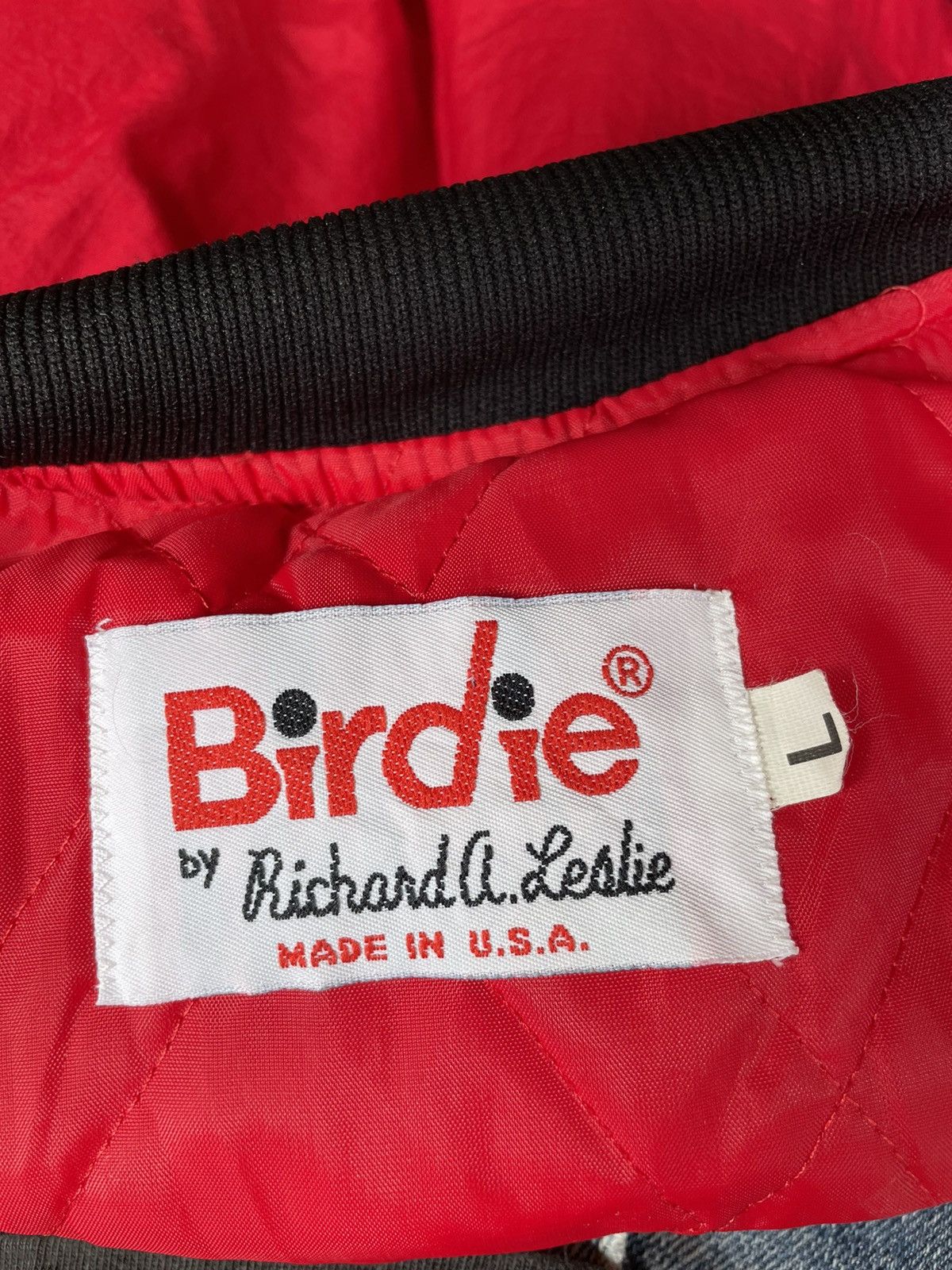Vintage Vintage Birdie by Richard a Leslie Two Tone Varsity Jacket Size US L / EU 52-54 / 3 - 10 Thumbnail