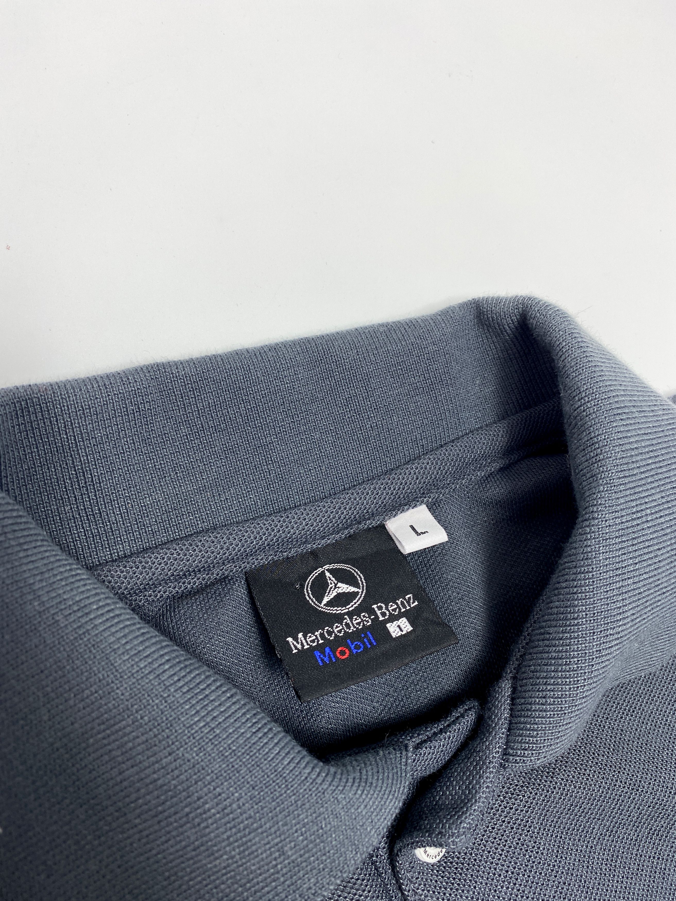 Mercedes-Benz × Vintage Mersedes Benz 90s Vintage Mobil 1 Racing Polo Shirt Size US L / EU 52-54 / 3 - 8 Thumbnail