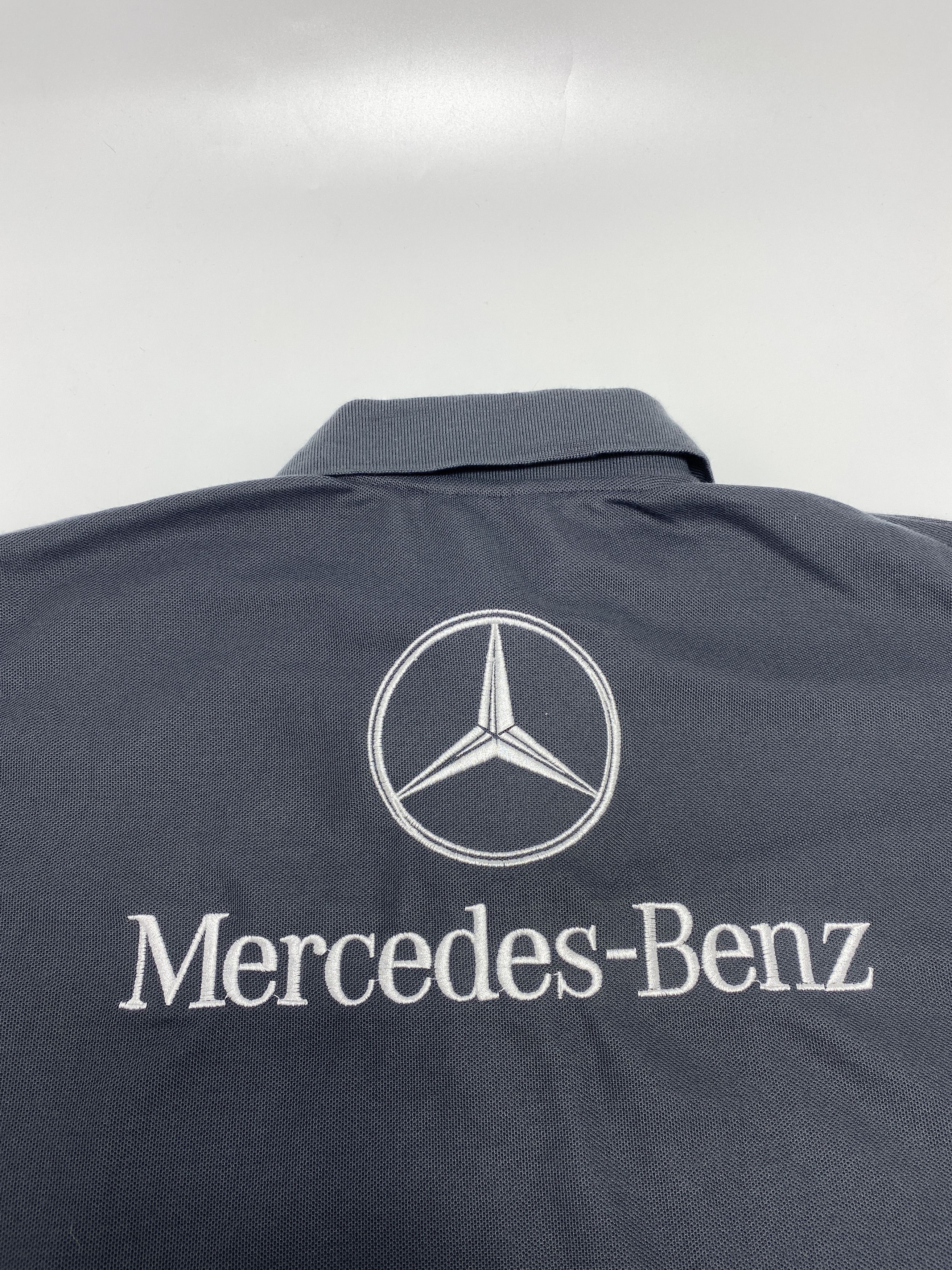 Mercedes-Benz × Vintage Mersedes Benz 90s Vintage Mobil 1 Racing Polo Shirt Size US L / EU 52-54 / 3 - 4 Thumbnail