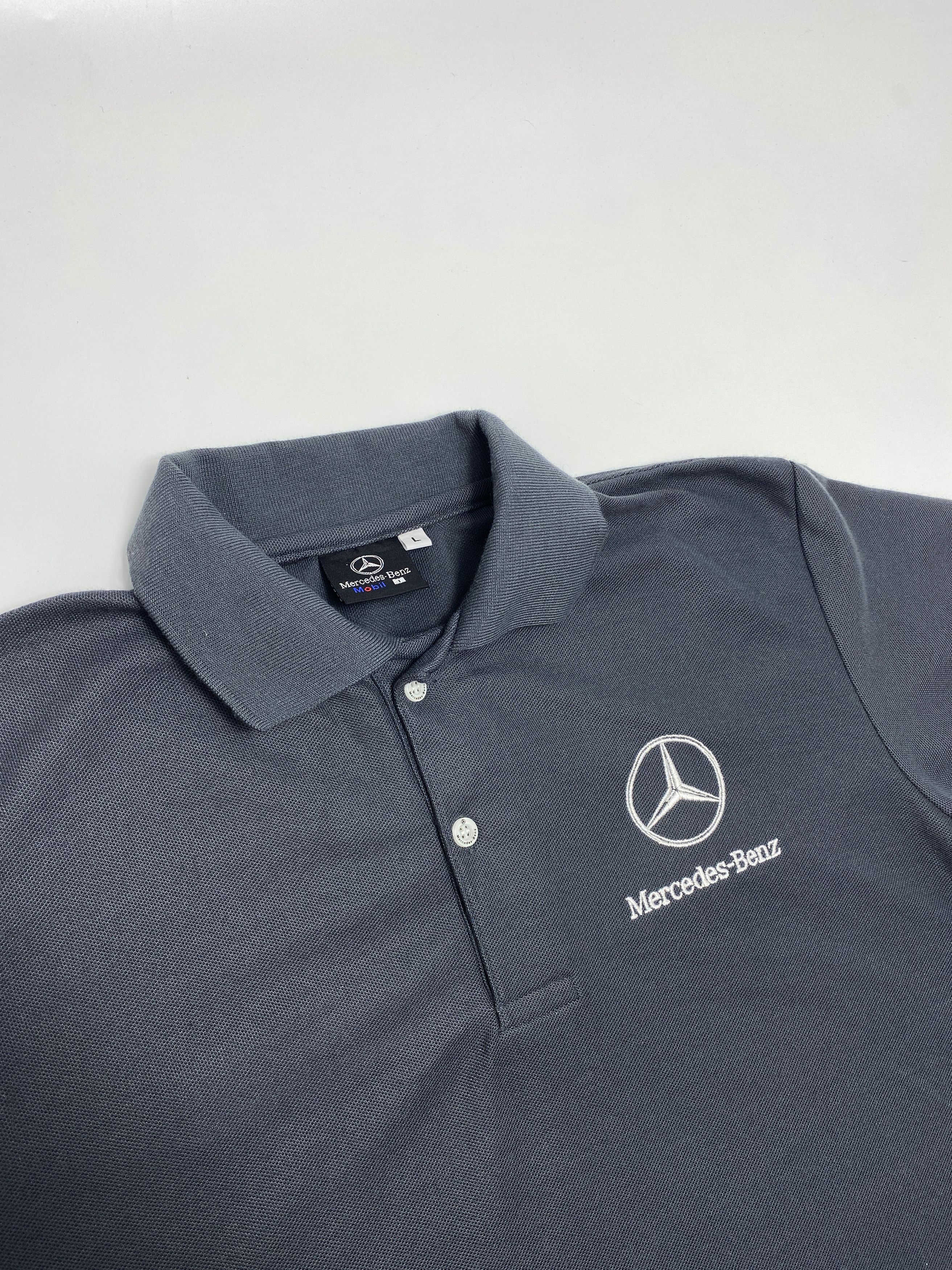 Mercedes-Benz × Vintage Mersedes Benz 90s Vintage Mobil 1 Racing Polo Shirt Size US L / EU 52-54 / 3 - 2 Thumbnail