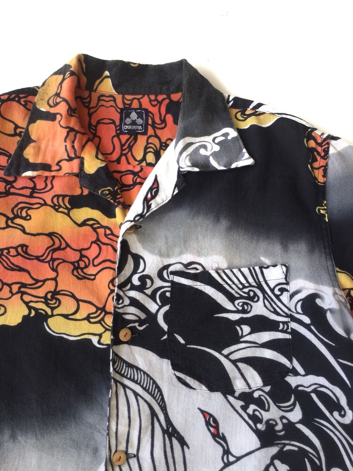 Sun Surf Chikriya 🇯🇵 Whale Ocean Overprint Hawaiian Shirt Size US M / EU 48-50 / 2 - 3 Thumbnail
