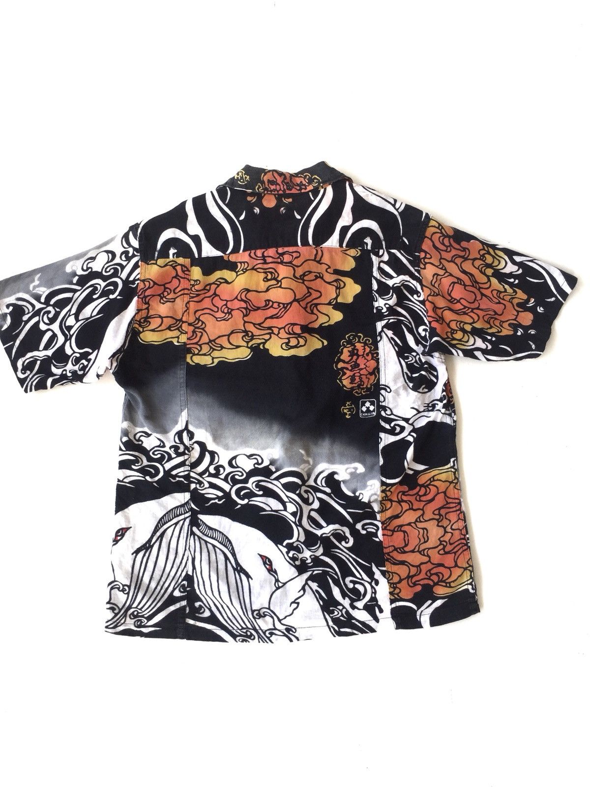 Sun Surf Chikriya 🇯🇵 Whale Ocean Overprint Hawaiian Shirt Size US M / EU 48-50 / 2 - 4 Thumbnail