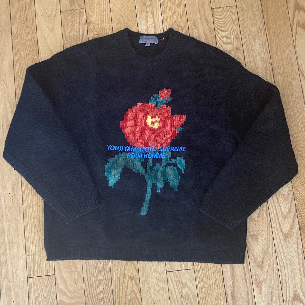 偉大な supreme Yohji ブラック M sweater Yamamoto トップス ...