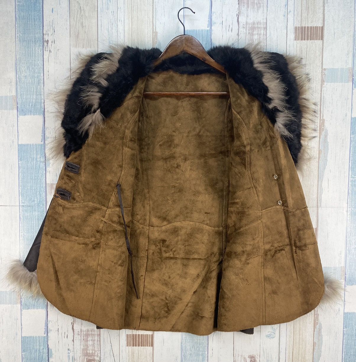 Genuine Leather Fur Leather Jacket Size US L / EU 52-54 / 3 - 4 Thumbnail